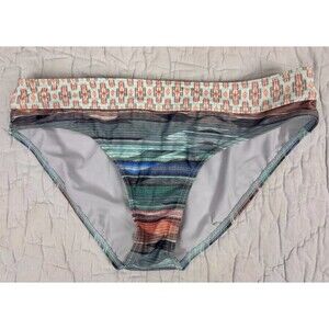 prAna Bikini Bottom, Granite Bonita, Medium, Southwestern, Excellent